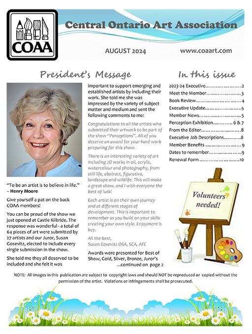 COAA Newsletter Aug 2024 sample